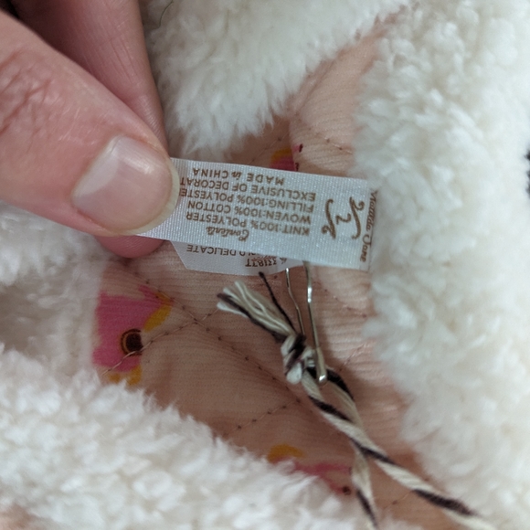 Matilda Jane Pink & White Amelia Island Reversible Sherpa-Lined Vest Size 2 NWT - Picture 5 of 7